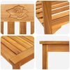 vidaXL Garden Rose Lounge Set 4 pcs Natural Solid Acacia Wood