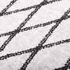vidaXL Rug Black and white 100% Polyester 31.5x59.1 in - Medium Area Rug