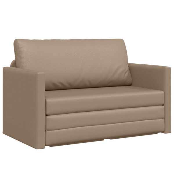 vidaXL Sofa Bed Cappuccino 48.82 x 27.95 x 30.71 in Velvet