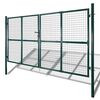 vidaXL Garden Mesh Gate Fence Door Wall Grille 118.1x78.7"