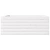 vidaXL Garden Planter White Solid pine wood 23.6x23.6 in Durable