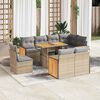 vidaXL Garden Sofa Set Beige