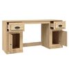 vidaXL Desk With Cabinet Sonoma Oak Engineered wood Standard