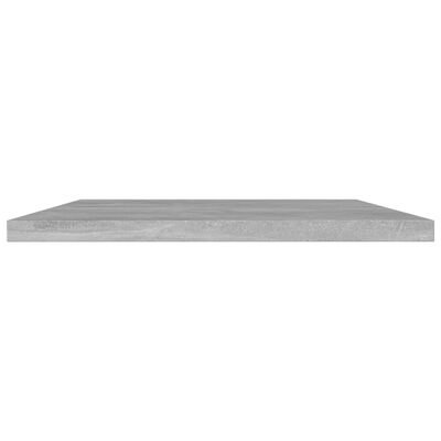 vidaXL Bookshelf Boards 4 pcs Concrete Gray 23.6"x15.7"x0.6" Engineered Wood