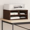 vidaXL Printer Stand Brown Oak 19.3"x15.7"x8.9" Engineered Wood