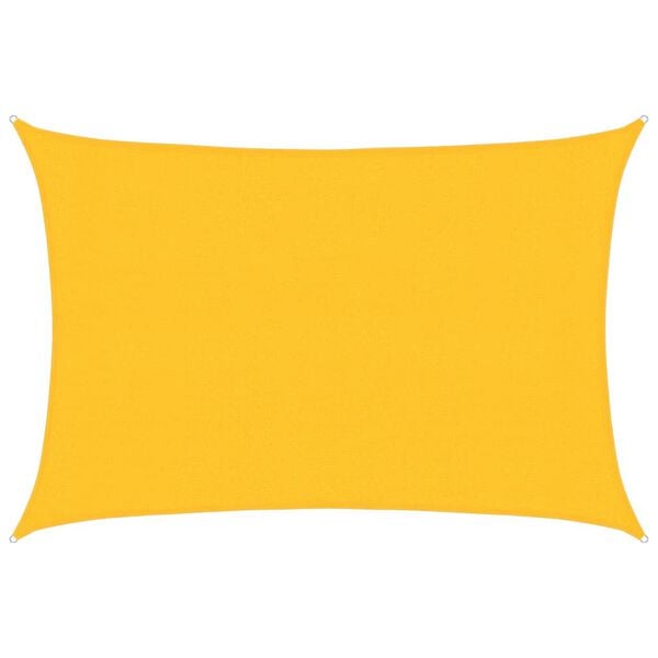 vidaXL Sunshade Sail 1.75 oz/ft&sup2; Yellow 9.8x16.4' HDPE
