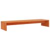vidaXL Monitor Stand Wax Brown 39.4x10.6x5.9" Solid Wood Pine