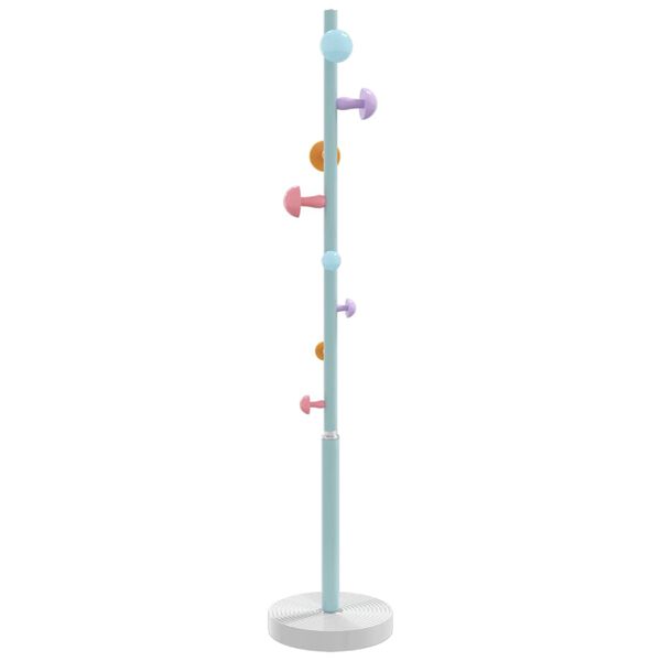 vidaXL Coat Stand Blue and White Powder-coated iron and plastic Standard