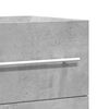 vidaXL Sink Cabinet Concrete Grey Engineered wood Rectangular