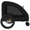 vidaXL Pet Bike Trailer Black Oxford fabric Compact Durable