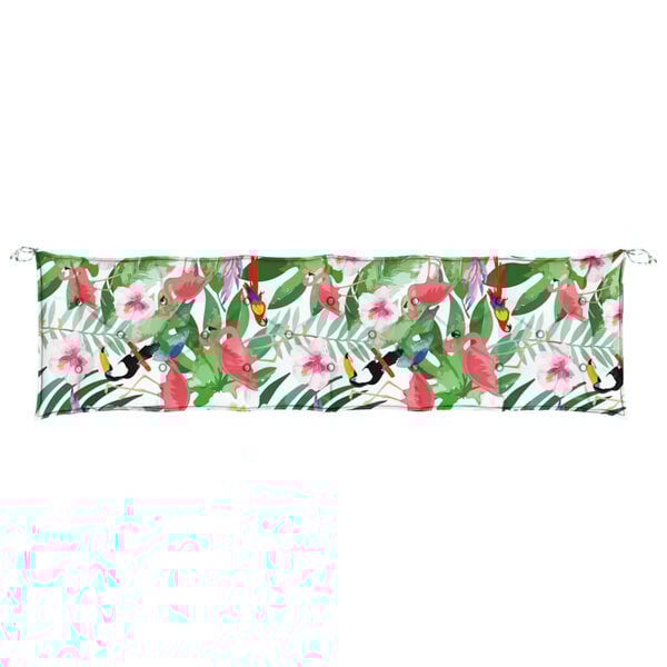 vidaXL Garden Bench Cushion Multicolor 100% polyester 78.7 x 19.7 x 2.8 in