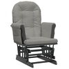 vidaXL Glider Chair With Stool Light grey