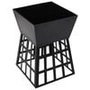vidaXL 2-in-1 Fire Pit and BBQ 13.4"x13.4"x18.9" Steel