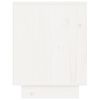 vidaXL Bedside Cabinet Set of 2 White Solid pinewood Medium