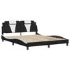 vidaXL Bed Frame Black and white
