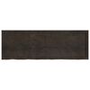 vidaXL Table Top Dark brown Solid oak wood with a dark finish Extra Long
