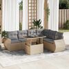 vidaXL Garden Sofa Set Beige, Light Grey