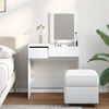 vidaXL Dressing Table White Engineered wood Medium Dressing Table