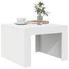 vidaXL Coffee Table White 19.7"x19.7"x13.8" Engineered Wood
