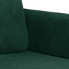 vidaXL 2-seater Sofa Dark Green Velvet, Metal, Textilene 2-seater