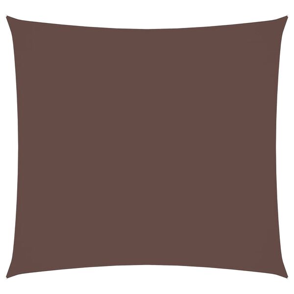 vidaXL Sunshade Sail Oxford Fabric Square 8.2x8.2' Brown