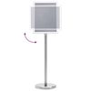 vidaXL Poster Stands 2 pcs Silver 32.5 x 24 x 78 cm Aluminium alloy