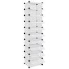 vidaXL Shoe Rack Transparent PP (Polypropylene), Steel