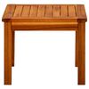 vidaXL Coffee Table Natural Wood Solid Acacia Wood 17.7x17.7 in Simple