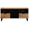 vidaXL TV Units with Drawer Solid Acacia Wood 39.37 x 13.19 x 18.11 in