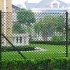 vidaXL Chain Link Fence with Posts Steel 59.1"x 984.3" Green