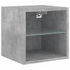 vidaXL 6 Piece TV Wall Units with LED Concrete Gray Engineered Wood
