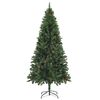 vidaXL Christmas Tree Green PVC, Iron 6ft Decorative Inlays