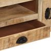 vidaXL TV Cabinet Natural mango wood Rough mango wood, cast iron, MDF