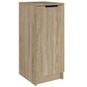 vidaXL Shoe Cabinet Sonoma Oak Engineered Wood 11.8 x 13.8 x 27.6 in
