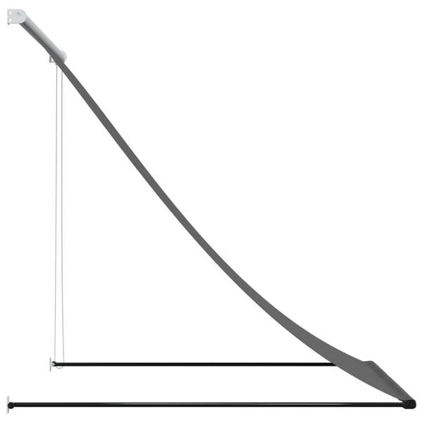 vidaXL Retractable Awning Anthracite Steel 39.4 x 59.1 in Retractable