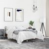 vidaXL Bed Frame Brown oak Engineered wood, metal, plywood Full