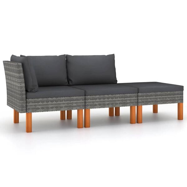 vidaXL Garden Lounge Set Grey