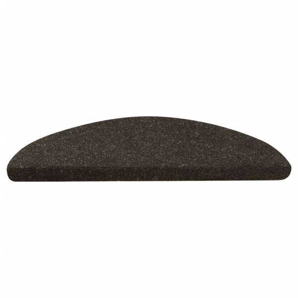 vidaXL Stair Mat Set of 10 Anthracite Needle felt fabric 25.6 x 8.9 in