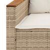 vidaXL Garden Sofa Beige and Cream