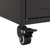 vidaXL TV Cabinet Black Cold-rolled steel Medium TV Cabinet