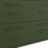 vidaXL Sideboard Olive Green Steel Medium Sideboard Rectangular
