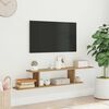vidaXL Wall-mounted TV Shelf Artisan Oak Engineered Wood Medium
