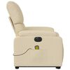 vidaXL Electric Stand Up Massage Recliner Chair Cream