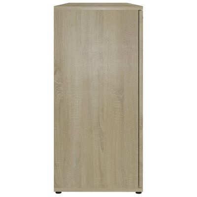 vidaXL Sideboard Sonoma Oak 47.2"x14"x29.5" Engineered Wood