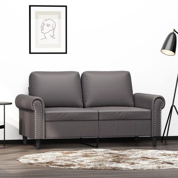 vidaXL 2-seater Sofa Grey