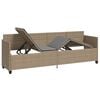 vidaXL Sun Lounger Beige, Light grey