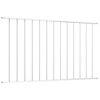 vidaXL Fence Panel Powder-coated Steel 5.4 ft x 3.3 ft White