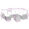 vidaXL Garden Sofa Set Gray, Dark Gray