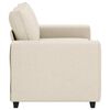 vidaXL Sofa Beige 62.99 x 30.31 x 32.28 in Linen-blend Fabric