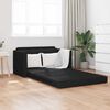 vidaXL Sofa Bed Black 48.82 x 27.95 x 30.71 in Velvet